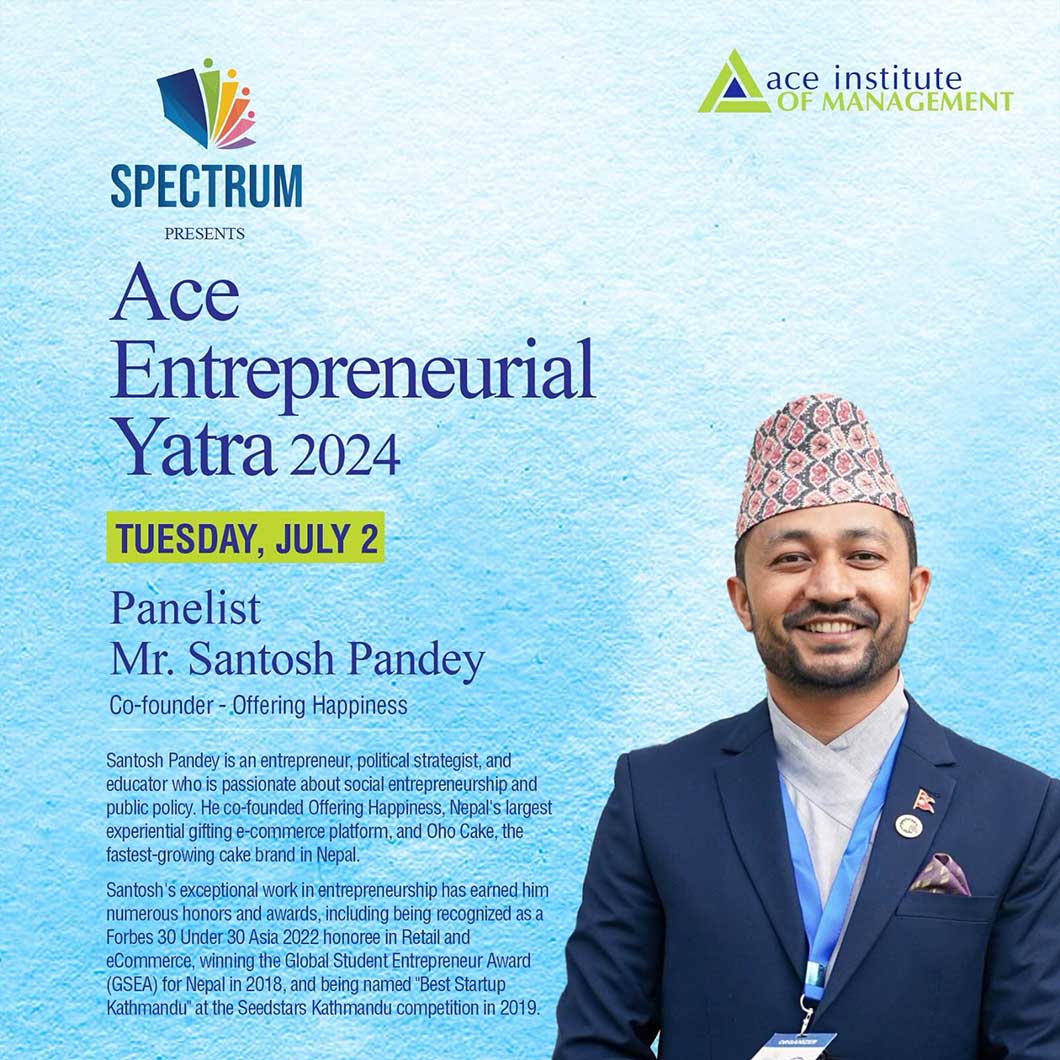 Welcoming our third panelist Mr. Santosh Pandey